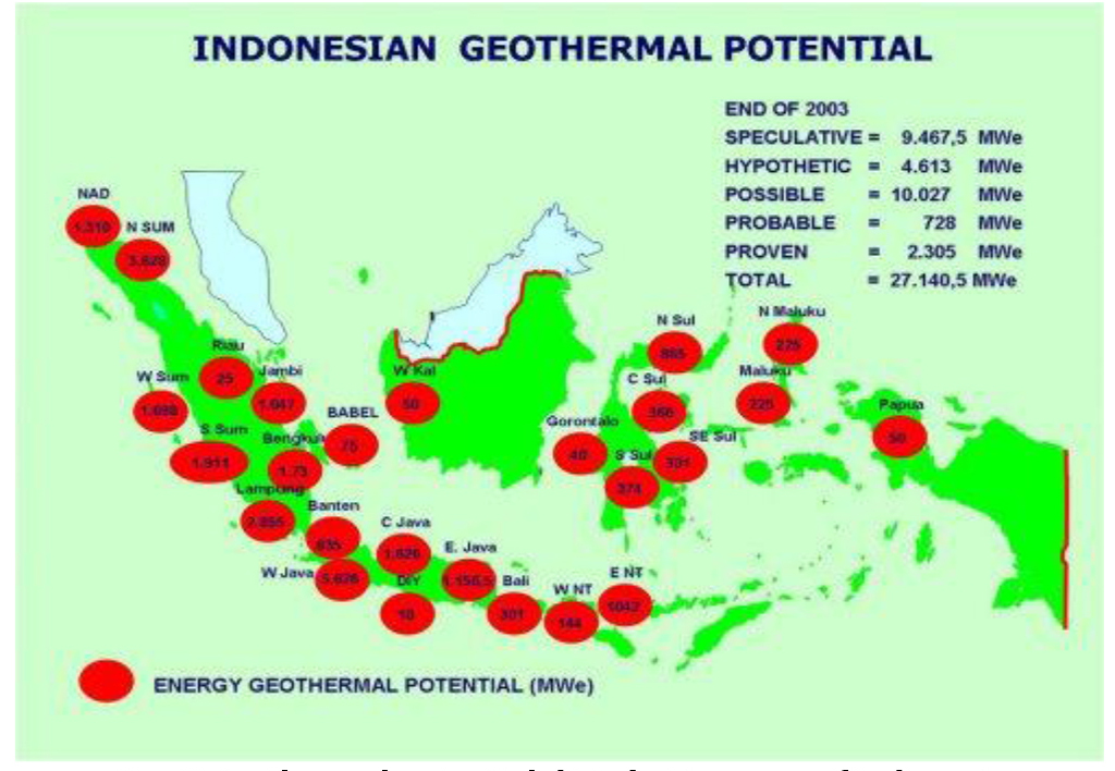 Indonesian Geothermal Energy Potential as Source of Alternative Energy